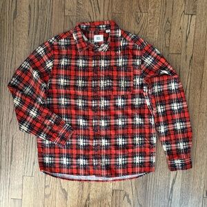 BDG Urban Outfitters Men's/Unisex Retro Lk Evan Plaid Cord Shirt Size L